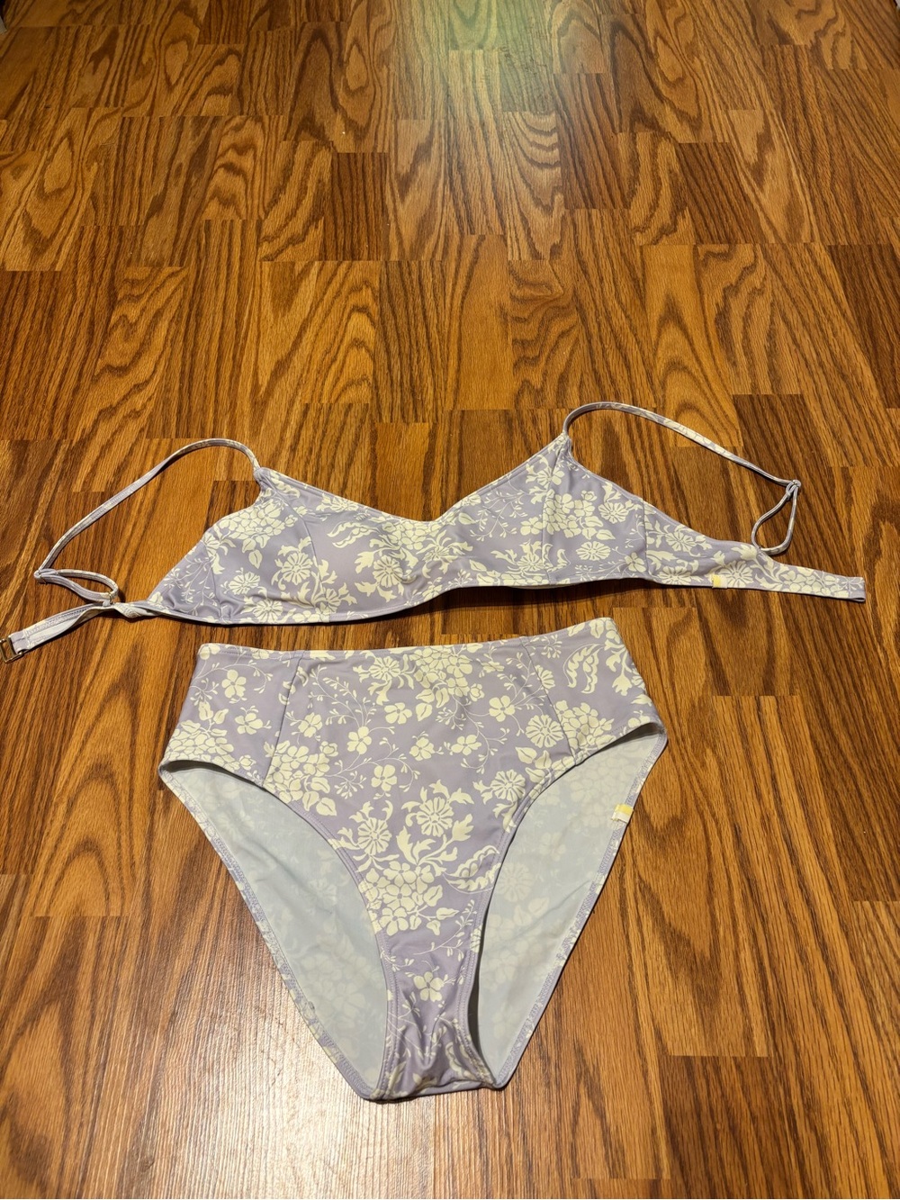 summersalt Lavender Floral High-Waist Bikini Set